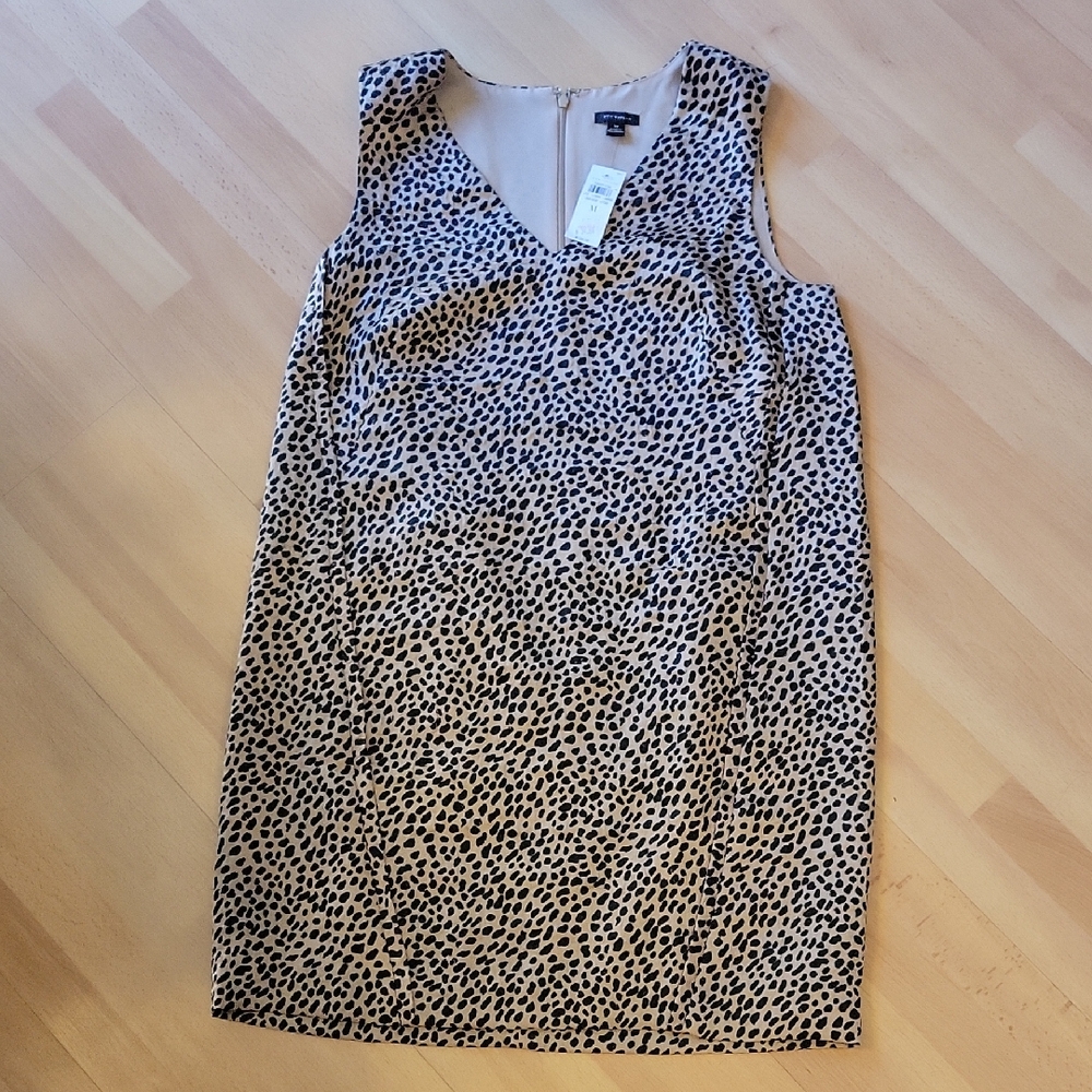 Ann Taylor Leopard Print Midi Dress